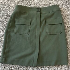 Banana Republic Green A-Line Skirt